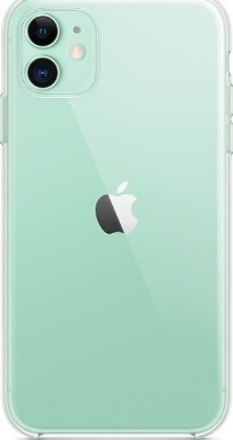 Picture of Apple iPhone 11 Silicone Clear Case Soft Flexible TPU Rubber Bumper Shockproof Corners Transparent Clear Back Cover