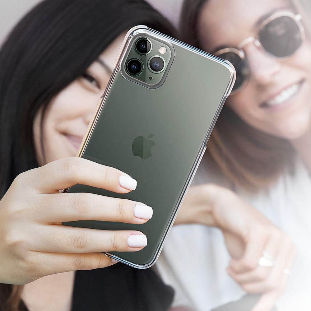 Picture of Apple iPhone 11 Pro Silicone Clear Case Soft Flexible TPU Rubber Bumper Shockproof Corners Transparent Clear Back Cover