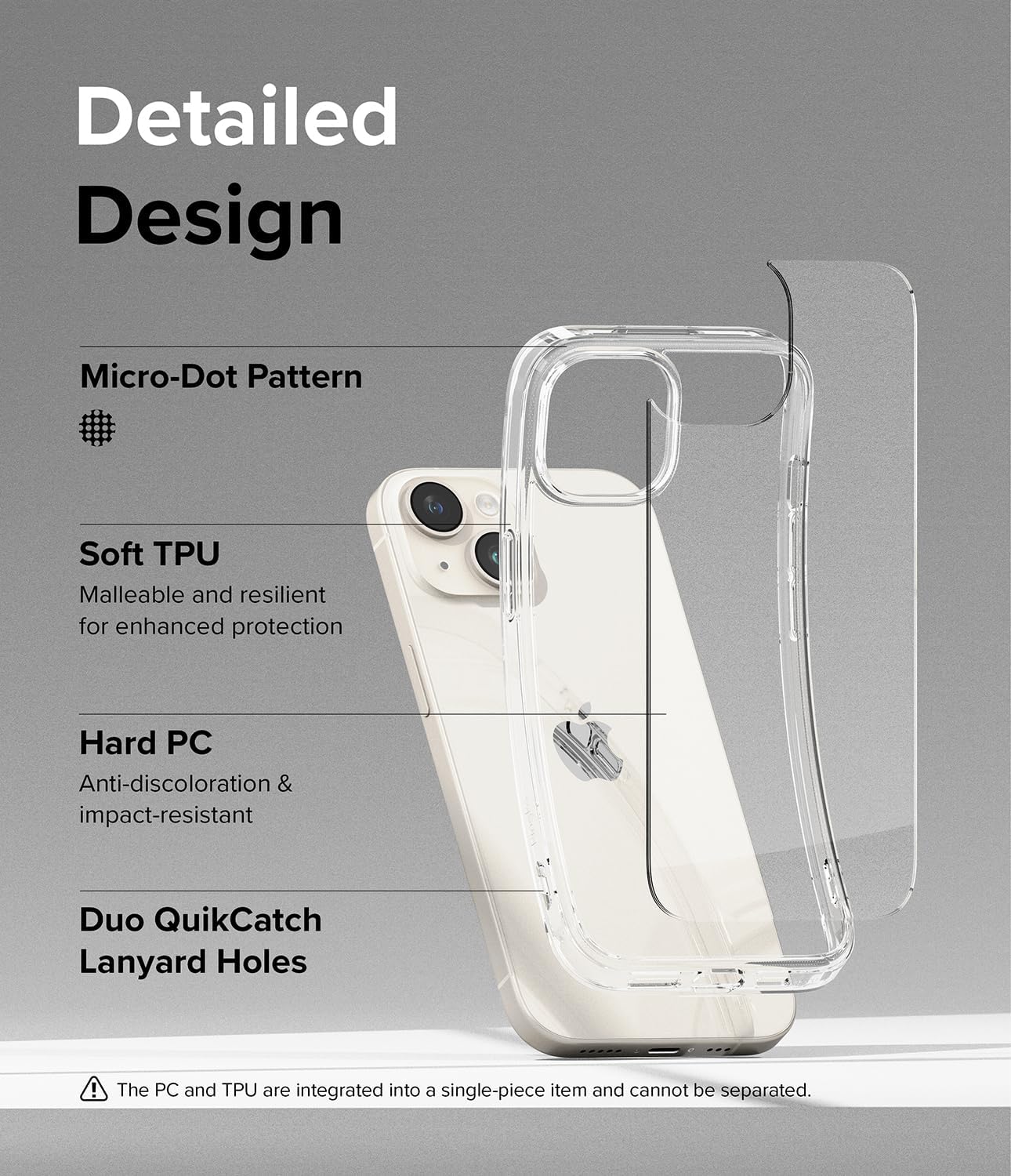 Picture of Apple iPhone 15 Silicone Clear Case Soft Flexible TPU Rubber Bumper Shockproof Corners Transparent Clear Back Cover