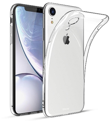 Picture of Apple iPhone Xr Silicone Clear Case Soft Flexible TPU Rubber Bumper Shockproof Corners Transparent Clear Back Cover