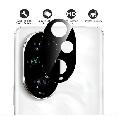 Picture of Honor 200 Pro 5G Back 9H Full Camera Lens Protector Rear 9H 3D Camera Lens Protector,Upgraded HD,Clear Scratch Resistant [With Photo Friendly Flash Cut]