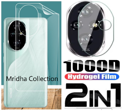 Picture of 2in1 Back Protector Combo Pack for Honor 200 Pro 5G (Back Hydrogel Poly Protector + Camera Lens Protector)