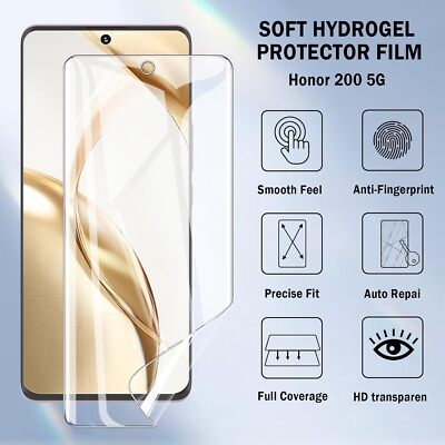 Picture of 2in1 Protector Combo Pack for Honor 200 Pro 5G (Front Hydrogel Screen Protector Poly + Camera Lens Protector)
