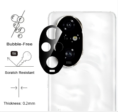 Picture of Honor 200 5G Back 9H Full Camera Lens Protector Rear 9H 3D Camera Lens Protector,Upgraded HD,Clear Scratch Resistant [With Photo Friendly Flash Cut]