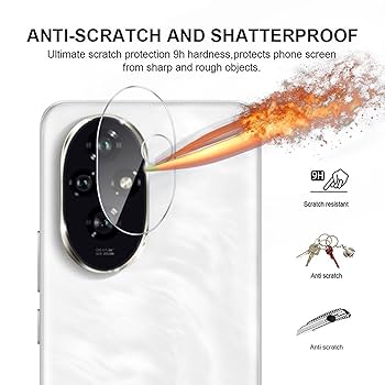 Picture of Honor 200 5G Back Camera Lens Screen Protector Rear Camera Lens Screen Protector,Upgraded HD,Clear Scratch Resistant(Nano Poly)