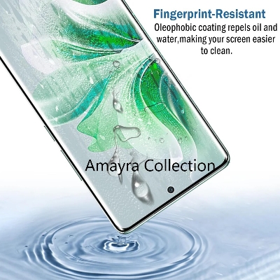 Picture of Oppo Reno5 Pro 5G / Oppo Reno 5 Pro 5G (A+ GRADE) Premium UV Tempered Glass Screen Protector Curved with Liquid Glue and UV Light -Transparent Clear