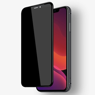 Picture of Apple iPhone Xs Max PREMIUM PRIVACY Tempered Glass Protective Film Screen Protector Anti-glare Privacy Glass