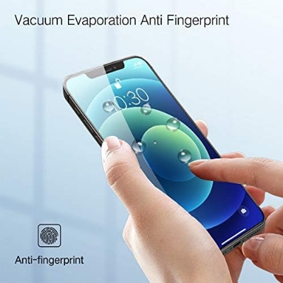 Picture of Apple iPhone 12 Pro Max PREMIUM PRIVACY Tempered Glass Protective Film Screen Protector Anti-glare Privacy Glass