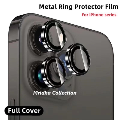 Picture of Apple iPhone 14 Pro Max Ring Camera Lens Protector 360 Degree Premium HD Protection Camera Aluminum Alloy Edge Tempered Glass [Installation Tray] [HD Clear] Camera Protector