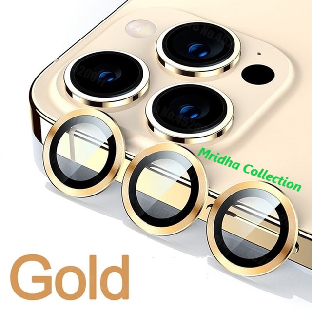 Picture of Apple iPhone 14 Pro Max Ring Camera Lens Protector 360 Degree Premium HD Protection Camera Aluminum Alloy Edge Tempered Glass [Installation Tray] [HD Clear] Camera Protector