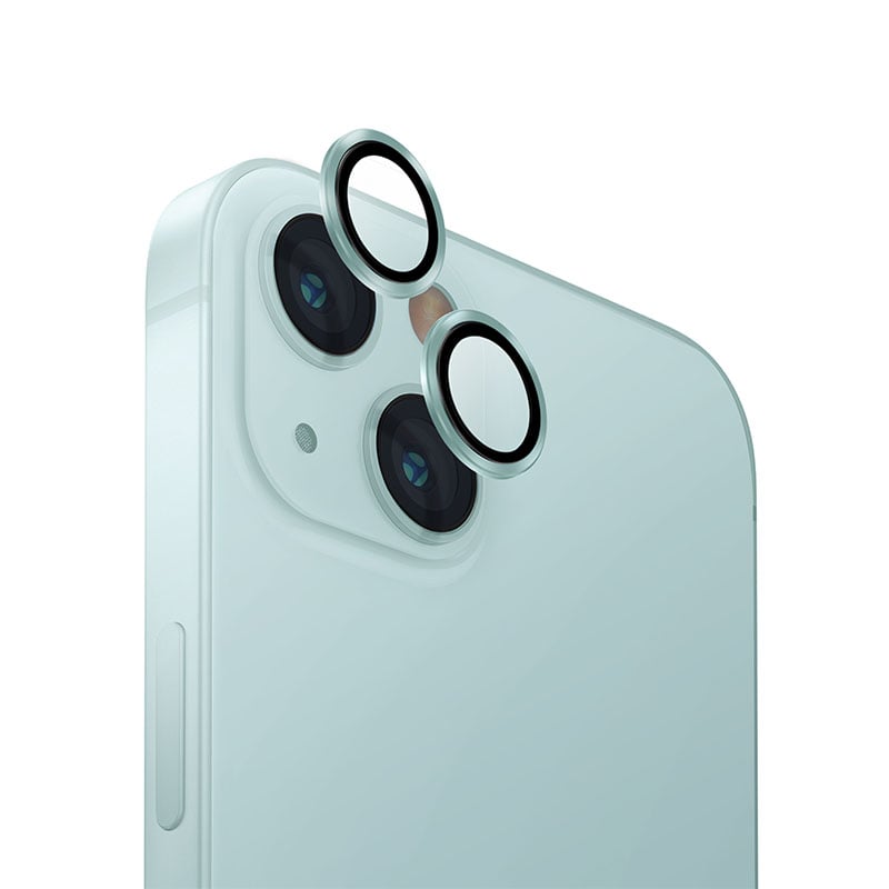 Picture of Apple iPhone 15 Plus Ring Camera Lens Protector 360 Degree Premium HD Protection Camera Aluminum Alloy Edge Tempered Glass [Installation Tray] [HD Clear] Camera Protector