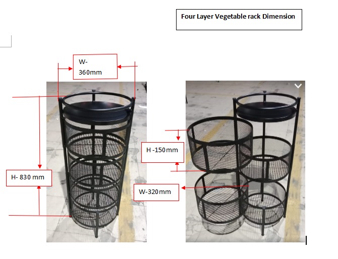 Picture of Four Layer Vegetable Rack
