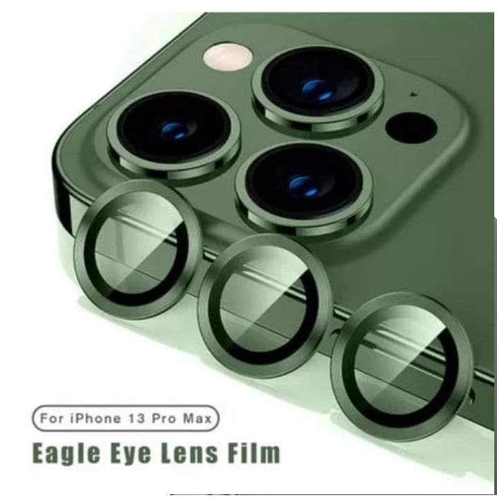 Picture of Apple iPhone 16 Pro Max Ring Camera Lens Protector 360 Degree Premium HD Protection Camera Aluminum Alloy Edge Tempered Glass [Installation Tray] [HD Clear] Camera Protector