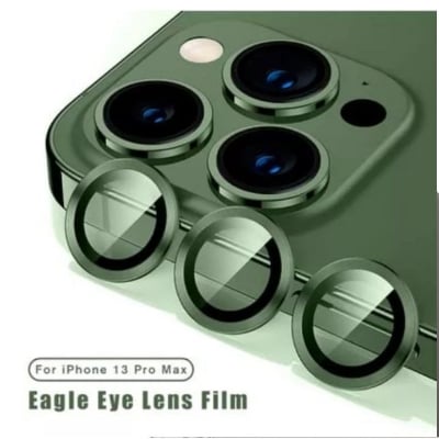 Picture of Apple iPhone 16 Pro Max Ring Camera Lens Protector 360 Degree Premium HD Protection Camera Aluminum Alloy Edge Tempered Glass [Installation Tray] [HD Clear] Camera Protector