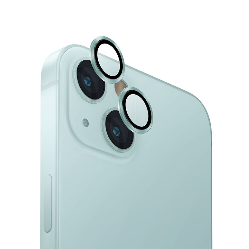 Picture of Apple iPhone 15 Ring Camera Lens Protector 360 Degree Premium HD Protection Camera Aluminum Alloy Edge Tempered Glass [Installation Tray] [HD Clear] Camera Protector