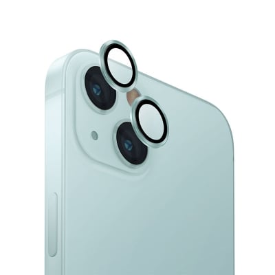Picture of Apple iPhone 15 Ring Camera Lens Protector 360 Degree Premium HD Protection Camera Aluminum Alloy Edge Tempered Glass [Installation Tray] [HD Clear] Camera Protector