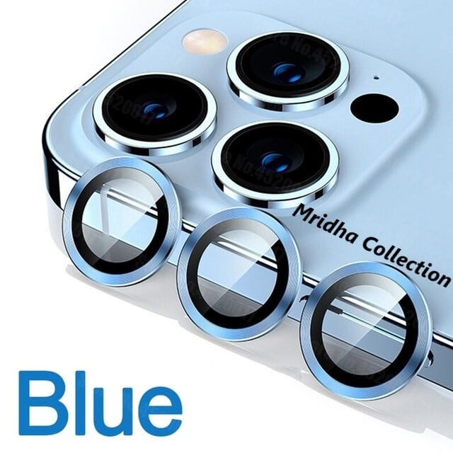 Picture of Apple iPhone 16 Pro Ring Camera Lens Protector 360 Degree Premium HD Protection Camera Aluminum Alloy Edge Tempered Glass [Installation Tray] [HD Clear] Camera Protector