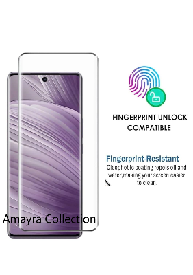 Picture of vivo V40 Pro 5G Full Glue 9D Curved Tempered Glass Screen Protector Edge to Edge Fit Protection Tempered Glass (Black)