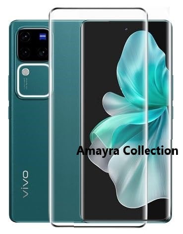 Picture of 3in1 Protector Combo Pack for vivo V30 5G (A+ GRADE) UV Glass Screen Protector + Back Protector Film + 3D Camera Glass Protector)