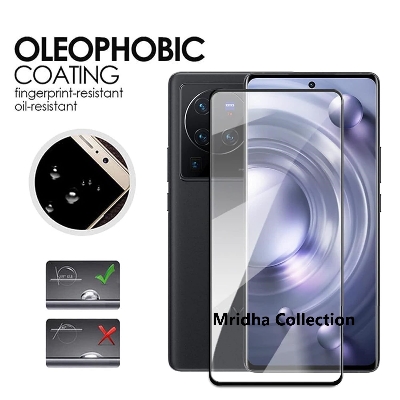Picture of vivo X100 Ultra 5G (V2366GA, V2366HA) Full Glue 9D Curved Tempered Glass Screen Protector Edge to Edge Fit Protection Tempered Glass (Black)