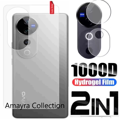 Picture of 2in1 Back Protector Combo Pack for vivo vivo V40 Pro 5G (Back Hydrogel Poly Protector + Camera Lens Protector)