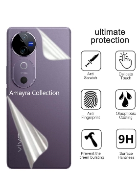 Picture of vivo V40 5G TPU Protective Film Hydrogel Back Poly Protector Screen Protector Anti-Shatter / High Definition (Back Poly)