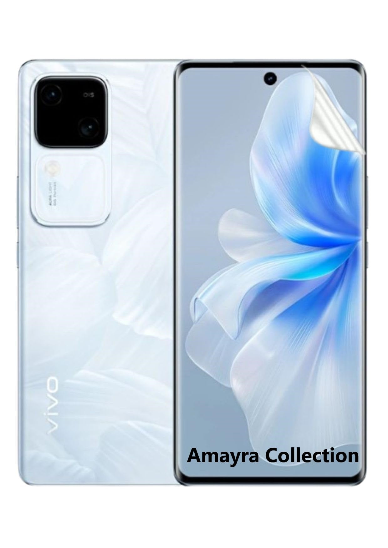 Picture of 2in1 Protector Combo Pack for vivo V30 Pro 5G (Front Hydrogel Screen Protector Poly + 3D Camera Lens Protector Glass)