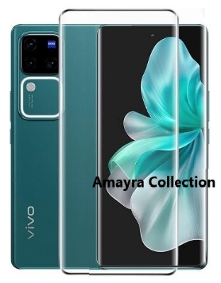 Picture of 2in1 Protector Combo Pack for vivo V30 Pro 5G (A+ GRADE) UV Glass Screen Protector + Camera Protector Lens