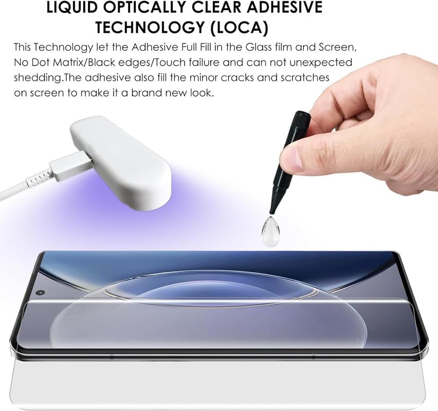 Picture of 2in1 Protector Combo Pack for vivo V40 Pro 5G (A+ GRADE) UV Glass Screen Protector + Camera Protector Lens
