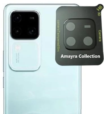 Picture of vivo V30 Pro 5G Back 9H Full Camera Lens Protector Rear 9H 3D Camera Lens Protector,Upgraded HD,Clear Scratch Resistant [With Photo Friendly Flash Cut]