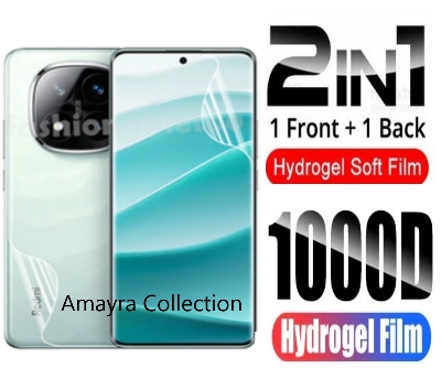 Picture of 2in1 Protector Combo Pack for Xiaomi Redmi Note 14 Pro+ 5G / Xiaomi Redmi Note 14 Pro Plus 5G (Front Hydrogel Protector Poly + Back Hydrogel Protector Poly)