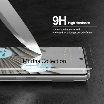 Picture of Xiaomi Redmi Note 14 Pro 5G (A+ GRADE) Premium UV Tempered Glass Screen Protector Curved with Liquid Glue and UV Light -Transparent Clear