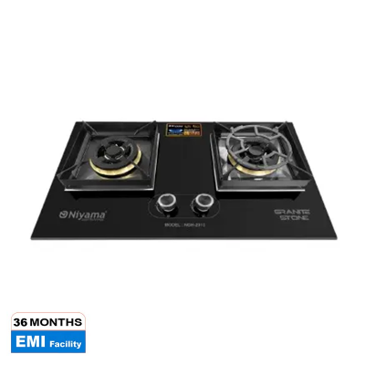 Picture of Niyama Glossy Granite Stone 2 Burner Cabinet Gas Hob NGH-2013-LGP-NG
