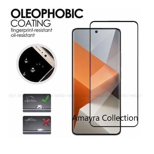 Picture of Xiaomi Redmi Note 14 Pro+ 5G / Xiaomi Redmi Note 14 Pro Plus 5G Full Glue 9D Curved Tempered Glass Screen Protector Edge to Edge Fit Protection Tempered Glass (Black)