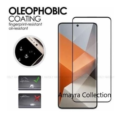 Picture of Xiaomi Redmi Note 13 Pro+ 5G / Xiaomi Redmi Note 13 Pro Plus 5G Full Glue 9D Curved Tempered Glass Screen Protector Edge to Edge Fit Protection Tempered Glass (Black)