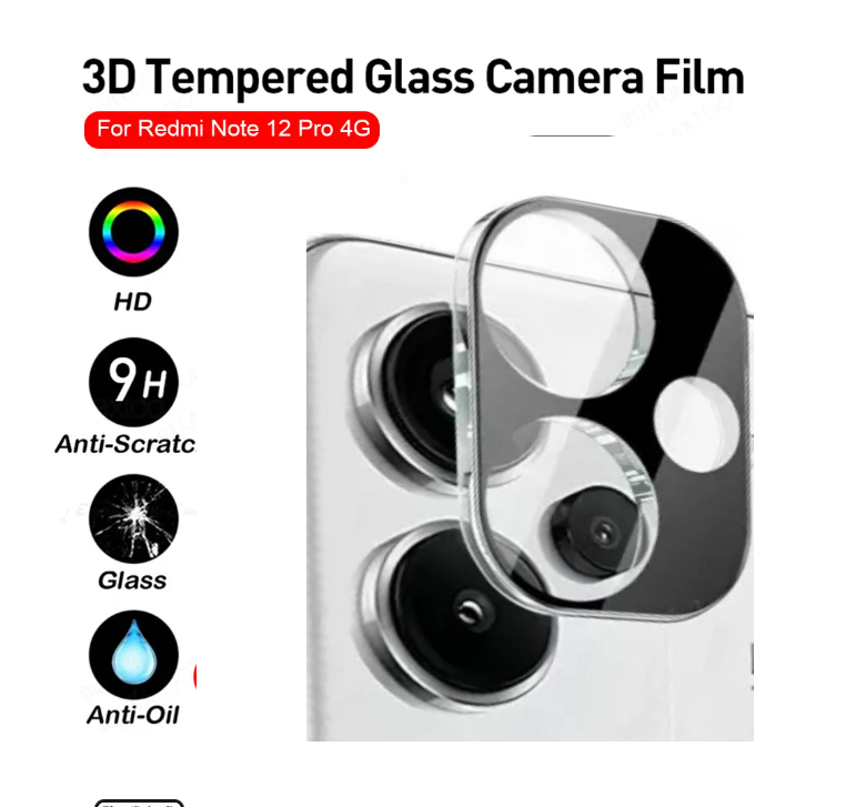 Picture of Xiaomi Redmi Note 13 Pro+ 5G / Xiaomi Redmi Note 13 Pro Plus 5G Back 9H Full Camera Lens Protector Rear 9H 3D Camera Lens Protector,Upgraded HD,Clear Scratch Resistant [With Photo Friendly Flash Cut]