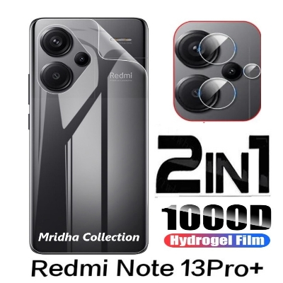 Picture of 2in1 Back Protector Combo Pack for Xiaomi Redmi Note 13 Pro+ 5G / Xiaomi Redmi Note 13 Pro Plus 5G (Back Hydrogel Poly Protector + Camera Lens Protector)