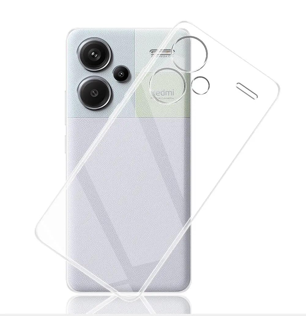 Picture of Xiaomi Redmi Note 13 Pro+ 5G / Xiaomi Redmi Note 13 Pro Plus 5G Silicone Clear Case Soft Flexible TPU Rubber Bumper Shockproof Corners Transparent Clear Back Cover