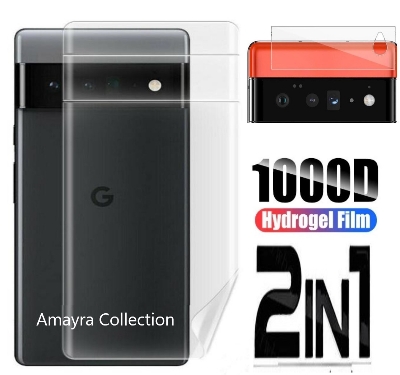 Picture of 2in1 Back Protector Combo Pack for Google Pixel 6 5G (Back Hydrogel Poly Protector+Camera Lens Protector)