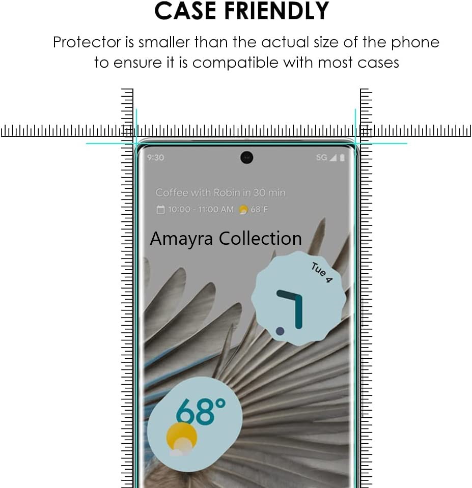 Picture of Google Pixel 7 Pro 5G (A+ GRADE) Premium UV Tempered Glass Screen Protector Curved with Liquid Glue and UV Light -Transparent Clear