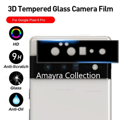 Picture of Google Pixel 6 Pro 5G Back 9H Full Camera Lens Protector Rear 9H 3D Camera Lens Protector,Upgraded HD,Clear Scratch Resistant [With Photo Friendly Flash Cut]