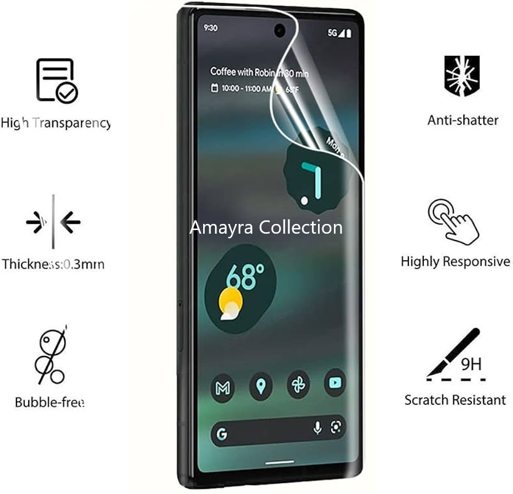 Picture of 2in1 Protector Combo Pack for Google Pixel 7 Pro 5G (Front Hydrogel Protector Poly + Back Hydrogel Protector Poly)