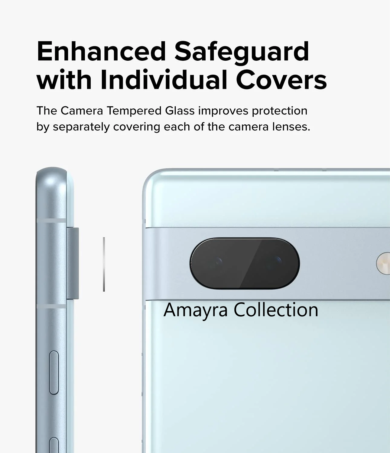 Picture of Google Pixel 7 5G  Back Camera Lens Screen Protector Rear Camera Lens Screen Protector,Upgraded HD,Clear Scratch Resistant(Nano Poly)
