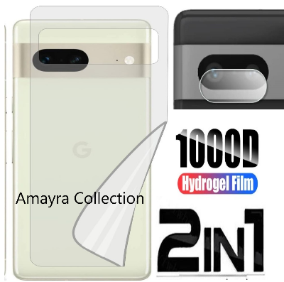 Picture of 2in1 Back Protector Combo Pack for Google Pixel 7 5G (Back Hydrogel Poly Protector+Camera Lens Protector)