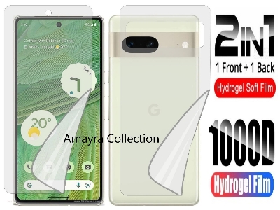 Picture of 2in1 Protector Combo Pack for Google Pixel 7a 5G (Front Hydrogel Protector Poly+Back Hydrogel Protector Poly)
