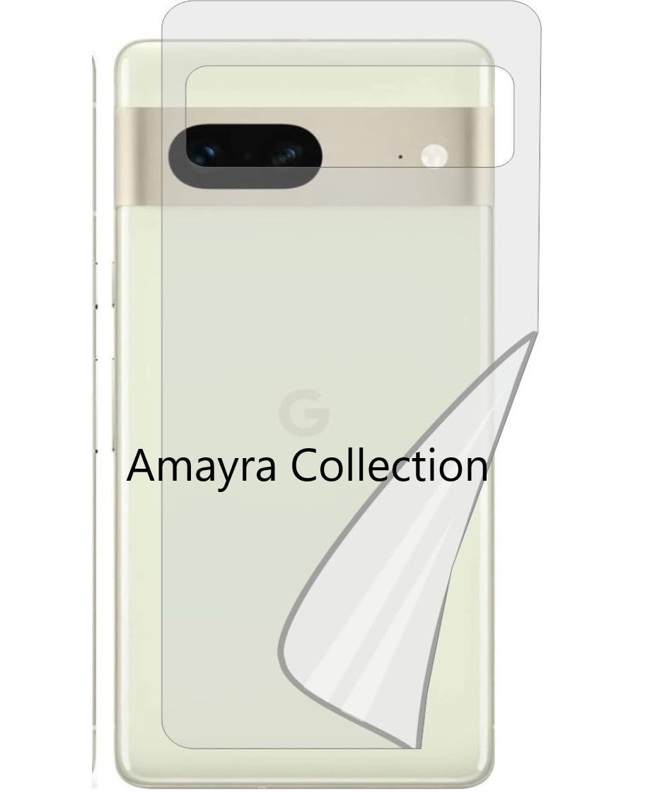 Picture of 3in1 Protector Combo Pack for Google Pixel 7a 5G (Premium Full Screen Protector Glass+Back Hydrogel Protector Poly+Camera Lens Protector)