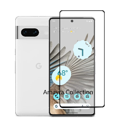Picture of 3in1 Protector Combo Pack for Google Pixel 7 5G (5d Full Screen Protector Glass+Back Hydrogel Protector Poly+Camera Lens Protector)