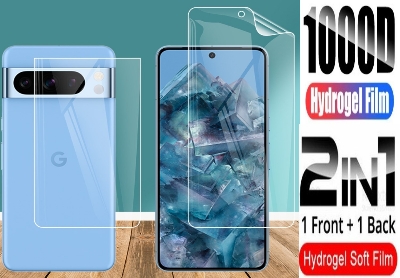 Picture of 2in1 Protector Combo Pack for Google Pixel 8a 5G (Front Hydrogel Protector Poly+Back Hydrogel Protector Poly)