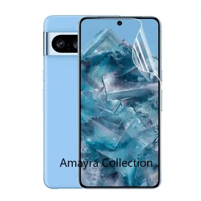 Picture of 3in1 Protector Combo Pack for Google Pixel 8a 5G (Front Hydrogel Screen Protector Poly+Back Hydrogel Poly Protector+9h Camera Lens Protector)