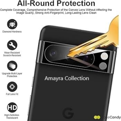 Picture of Google Pixel 8 Pro 5G Back 9H Full Camera Lens Protector Rear 9H 3Da Camera Lens Protector,Upgraded HD,Clear Scratch Resistant [With Photo Friendly Flash Cut]